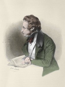 Retrato de Alfred de Vigny (Alfred Victor, Conde de Vigny)