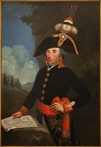 Retrato de Andre Massena (1758-1817, duque de Rivoli y príncipe de Essling, mariscal del Imperio), en uniforme de general de división