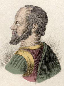 Retrato de Anne de Montmorency, Duque de Montmorency, militar, estadista y diplomático francés. Grabado del siglo XIX de Unknown artist