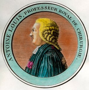 Retrato de Antoine Louis (1723-1792) Profesor Real de Cirugía, Secretario de la Real Academia de Cirugía Grabado del siglo XVIII Colección Privada de Unknown artist