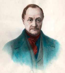 Retrato de Auguste Comte (1798-1857), filósofo francés de Unknown artist