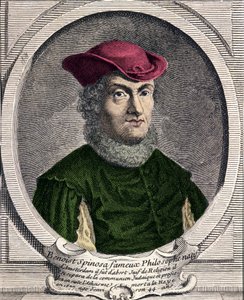 Retrato de Baruch Spinoza (1632-1677), filósofo neerlandés. También conocido como Bento de Espinosa o Benedictus de Spinoza o Benoit de Spinoza. Grabado del siglo XVIII