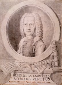 Retrato de Benedetto Marcello (dibujo) de Unknown artist