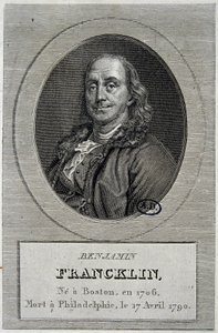 Retrato de Benjamin Franklin, político y físico estadounidense (1706-1790)