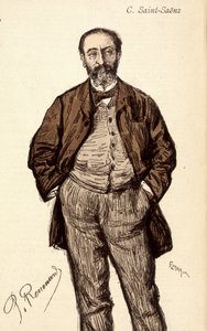 Retrato de Camille Saint Saens (Saint-Saens) (1835-1921), compositor francés