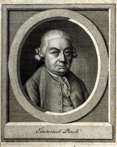 Retrato de Carl Philippe Emanuel Bach llamado el Bach de Berlín y Hamburgo, quinto hijo de Johann Sebastian Bach de Unknown artist