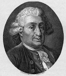 Retrato de Carlo Goldoni (1707 - 1793) autor cómico italiano. Grabado del siglo XIX por A. Locatelli