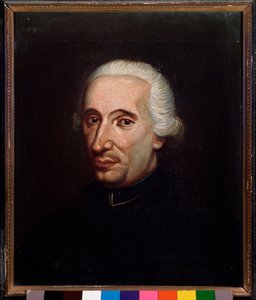 Retrato de Carlo Zanolini (1725-?) organista italiano. Pintura anónima. Siglo XVIII. Bolonia, Museo Cívico