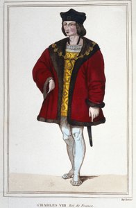 Retrato de Carlos VIII (1470 - 1498), Rey de Francia grabado de 1830 de Unknown artist