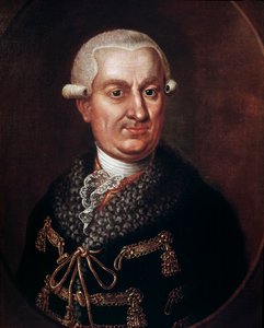 Retrato del Conde Franz Anton von Nostitz-Rieneck (1725-1794) fundador del Teatro Estatal de Praga en 1783