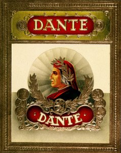 Retrato de Dante Alighieri (1265-1321). Cromolitografía del siglo XIX de Unknown artist