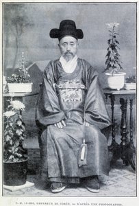 Retrato del Emperador Coreano Su Majestad Li Hsi a finales del siglo XIX