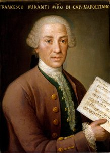 Retrato de Francesco Durante (1684-1755), organista y maestro de la capilla napolitana. Pintura anónima. Siglo XVIII Bolonia, Museo Bibliográfico Musicale de Unknown artist