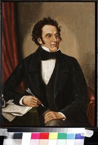 Retrato de Franz Schubert (óleo sobre lienzo) de Unknown artist
