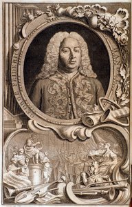 Retrato de Georg Friedrich Handel (1685-1759) Frontispicio de "Alexander