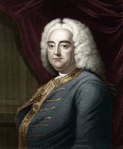 Retrato de George Frederick Handel (Georg Friedrich Handel). de Unknown artist