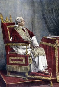 Retrato de Gioacchino PECCI, León XIII (1810 - 1903), 254º Papa (1878 - 1903) de Unknown artist