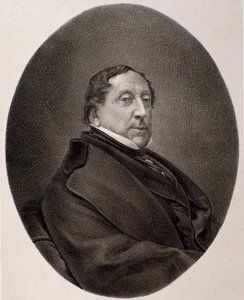 Retrato de Gioacchino Rossini (grabado) de Unknown artist