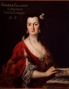Retrato de Giovanna Gasparini, cantante italiana de Unknown artist