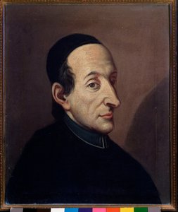 Retrato de Giovenale Sacchi (1726-1789) musicólogo italiano. Pintura anónima. Siglo XVIII. Bolonia, Museo Bibliográfico Musicale de Unknown artist