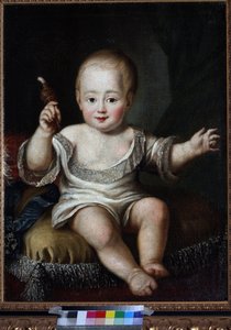 Retrato del Gran Duque Alejandro Pavlovich de Rusia (1777-1825) como bebé