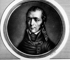 Retrato de Guillaume Marie-Anne Brune (1763-1815), mariscal de Francia. Grabado en Colección completa de cuadros históricos de la revolución francesa, en tres volúmenes (1804) de Unknown artist