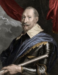Retrato de Gustavo Adolfo II (1594-1632), Rey de Suecia - Gustavo Adolfo II 1594-1632, Rey de Suecia 1611-1632 - grabado - siglo XIX