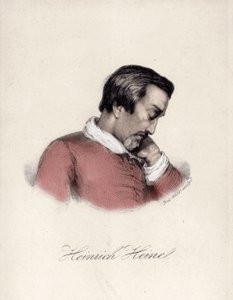 Retrato de Heinrich Heine (1797-1856), escritor alemán