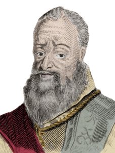 Retrato de Henri Percy (Henry Percy) (1564-1632), 9º Conde de Northumberland, apodado el Conde Mago, encarcelado por su participación en la Conspiración de la Pólvora (1605). Grabado del siglo XIX.