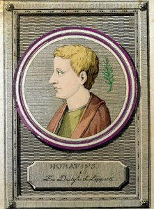 Retrato de Horacio (Quinto Horacio Flaco) (65-8 a.C.), poeta latino de Unknown artist