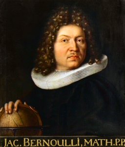 Retrato de Jacques Bernoulli (1667-1748) - matemático suizo