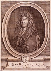 Retrato de Jean Baptiste Lully (grabado) de Unknown artist