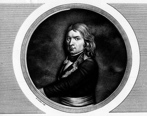 Retrato de Jean Etienne Championet, general francés (1762-1800). Grabado en 