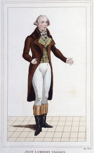 Retrato de Jean Lambert Tallian. Político francés (1767-1820) Diputado de la Convención Grabado de 1830