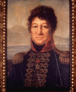 Retrato de Joachim Murat (1767 - 1815). Pintura anónima de principios del siglo XIX. Museo Napoleónico en Roma