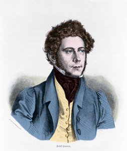 Retrato de Joseph Lanner compositor, violinista y director de orquesta austriaco (1801-1843)