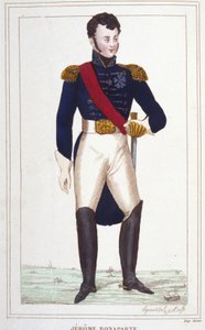 Retrato de Jérôme Bonaparte 1784-1860. Grabado de 1830