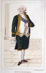 Retrato de Luis XVI (1754 - 1793). Grabado de 1830 de Unknown artist