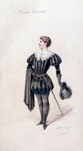 Retrato de Lucio, tenor en Lucia di Lammermoor, ópera de Gaetano Donizetti