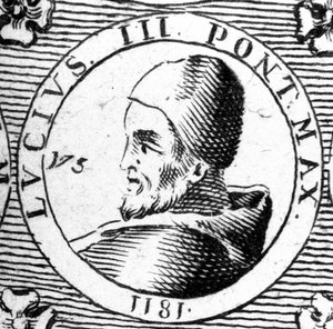 Retrato de Lucio III (? - 1185).