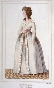 Retrato de María Antonieta (1755-1793) Grabado de 1830 de Unknown artist
