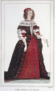 Retrato de María Teresa de Austria (1638 - 1683), Reina de Francia de Unknown artist