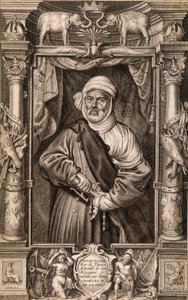 Retrato de Muley Hazen (rey moro), Rey de Túnez despojado de su reino y restaurado por el Emperador Carlos V, Túnez 1535 de Unknown artist