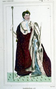 Retrato de Napoleón I (1769 - 1821) en traje de emperador. de Unknown artist
