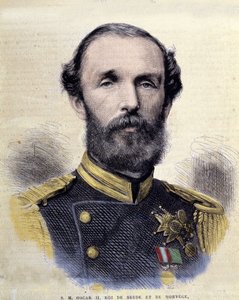 Retrato de Oscar II (1829-1907), Rey de Suecia y Noruega. de Unknown artist