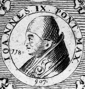 Retrato del Papa Juan IX (898-900)