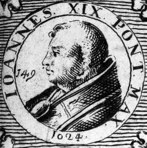 Retrato del Papa Juan XIX (1024-1032)