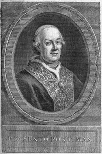 Retrato del Papa Pío VI (Pío o Giovanni Angelo Braschi) (1775-1799)