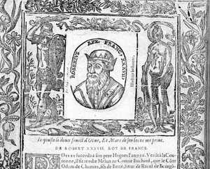 Retrato de Roberto el Piadoso, Rey de Francia de 996 a 1031 de Unknown artist