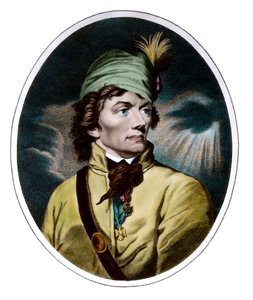 Retrato de Tadeusz Kosciuszko, general y héroe polaco. Grabado del siglo XVIII